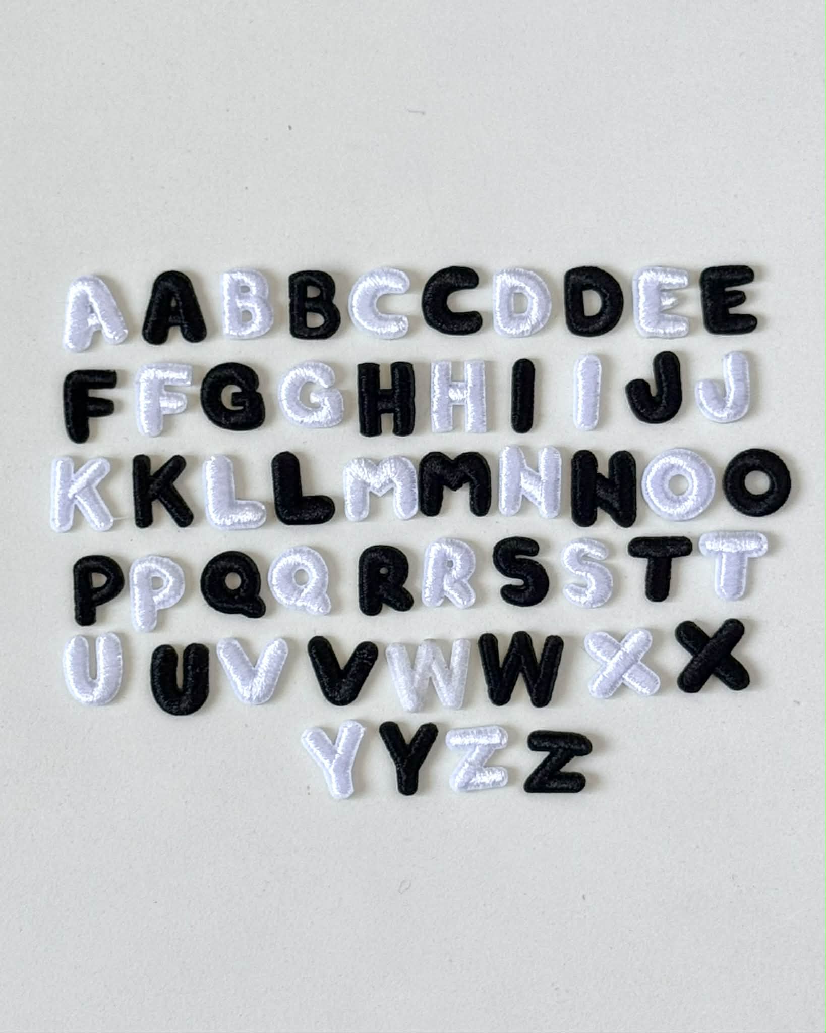 Mini Letter Patches (Inventory Only)